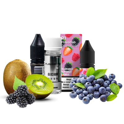 Набір для самозамішування Flavorlab Р1 Полуниця ожини (50 мг, 10 мл)