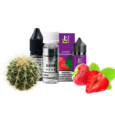 Набір для самозамішування Flavorlab Aroma MAX Cactus strawberry (Кактус полуниці, 50 мг, 30 мл)