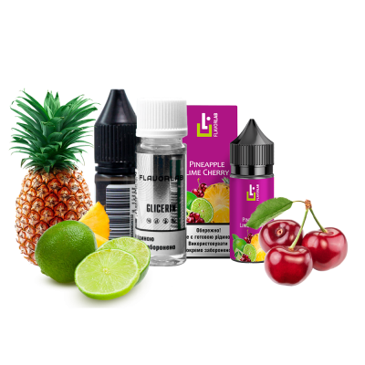 Набор для самозамеса Flavorlab Aroma MAX Pineapple lime cherry (Ананас вишня лайм, 50 мг, 30 мл)