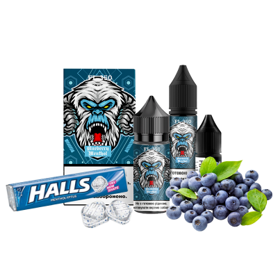 Набір для самозамішування Flavorlab FL350 Blueberry Menthol (Чорниця Ментол, 50 мг, 30 мл)