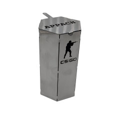 Ковпак для кальяну Appach CS GO Silver (Металік)