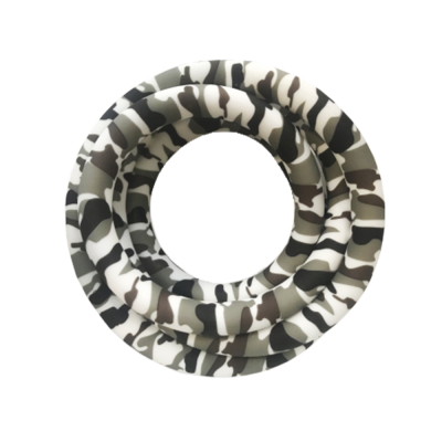 Силиконовый шланг для кальяна AMY Camouflage Gray White (Бело-серый)
