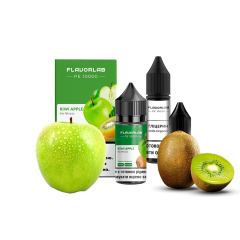 Набір для самозамішування Flavorlab PE 10000 Kiwi Apple (Ківі яблуко, 50 мг, 30 мл)