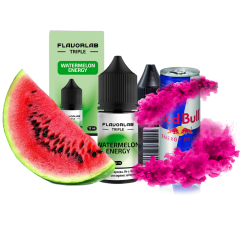 Набір для самозамішування Flavorlab Triple Strong Watermelon energy (Кавун Енергетик, 65 мг, 30 мл)