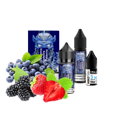 Набор для самозамеса Flavorlab FL350 Strawberry Blueberry Blackberry (Клубника Черника Ежевика, 50 мг, 30 мл)