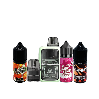 Комплект Lost Vape Ursa Epoch та стартовий набір рідин