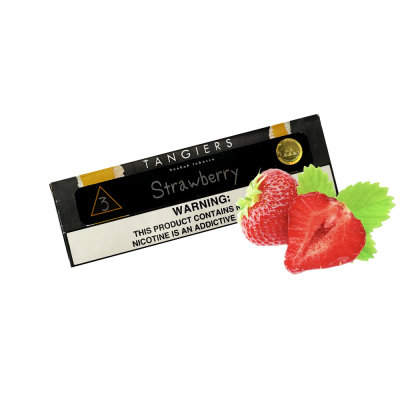 Табак Tangiers Noir №3 Strawberry (Клубника, 100 г) Чёрная упаковка