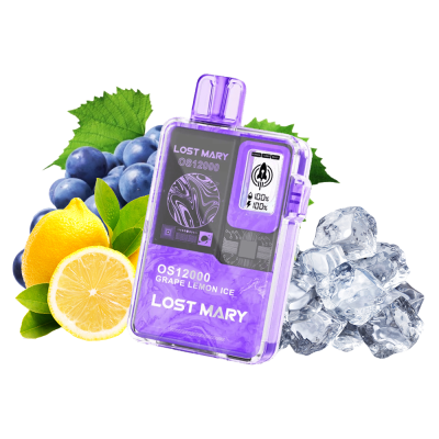 Lost Mary OS12000 Grape Lemon Ice (Виноград Лимон Лід) Одноразовий POD