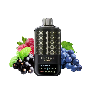 Elf Bar 25000 Combo Blackcurrant Raspberry & Grape (Чорна Смородина Малина Виноград) Одноразовий POD 25278 Elf Bar 25000 Combo Blackcurrant Raspberry & Grape (Чорна Смородина Малина Виноград) Одноразовий POD