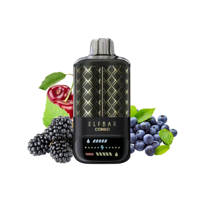 Elf Bar 25000 Combo Blueberry Sour Raspberry & Cherry (Чорниця Ожина Вишня) Одноразовий POD 25279 Elf Bar 25000 Combo Blueberry Sour Raspberry & Cherry (Чорниця Ожина Вишня) Одноразовий POD