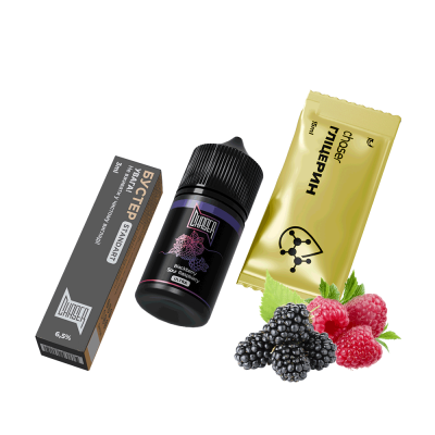Набор для самозамеса Chaser Black Blackberry Sour Raspberry Ultra (Ежевика Кислая Малина, 65 мг, 30 мл)