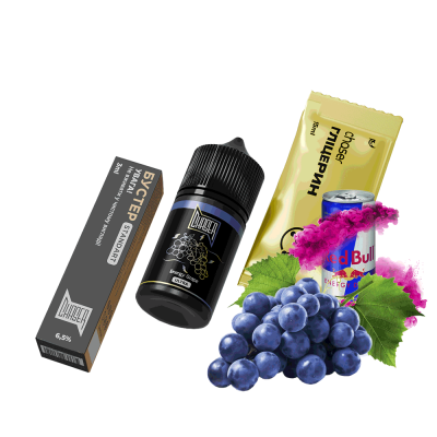 Набір для самозамішування Chaser Black Energy Grape Ultra (Виноградний Енергетик, 65 мг, 30 мл) 25335 Набір для самозамішування Chaser Black Energy Grape Ultra (Виноградний Енергетик, 65 мг, 30 мл)