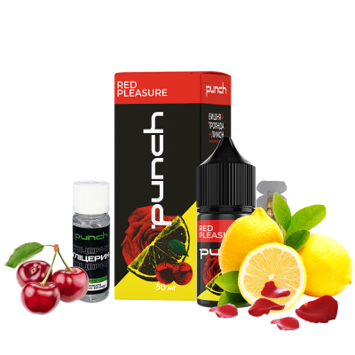 Набор для самозамеса Punch Red Pleasure (Вишня Лимон Роза, 50 мг, 30 мл)