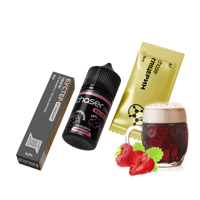 Набір для самозамішування Chaser Mix Strawberry Kvas Ultra (Полуниця Квас, 65 мг, 30 мл)