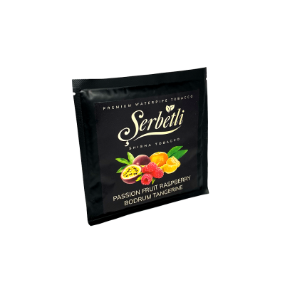 Табак Serbetli Passion fruit Raspberry Bodrum Tangerine (Маракуйя Малина Мандарин, 100 г)