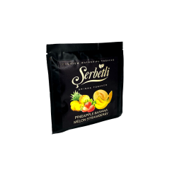 Тютюн Serbetli Pineapple Banana Melon Strawberry (Ананас Банан Диня Полуниця, 100 г)