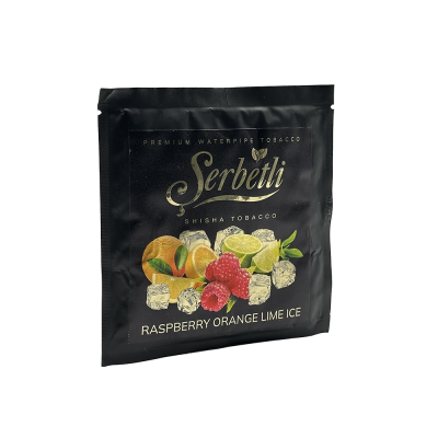Табак Serbetli Raspberry Orange Lime Ice (Малина Апельсин Лайм Лёд, 100 г)