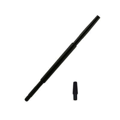Мундштук для кальяну з алюмінію Amy Kaya Black (Чорний, з конектором)