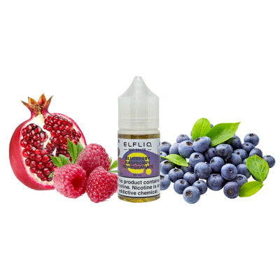 Рідина Elfliq Blueberry Raspberry Pomegranate (Чорниця Маліна Гранат, 50 мг, 30 мл)