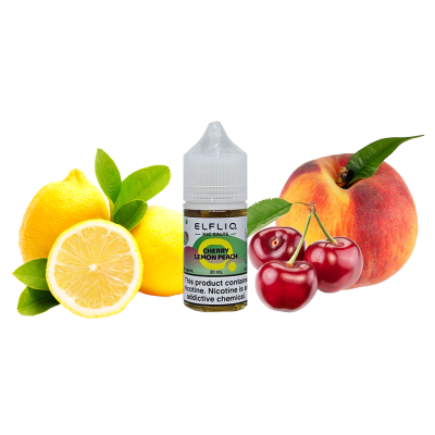 Жидкость Elfliq Cherry Lemon Peach (Вишня Лимон Персик, 50 мг, 30 мл)
