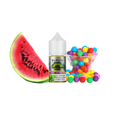 Рідина Elfliq Sour Watermelon Gummy (Кисла Кавунова Жуйка, 50 мг, 30 мл)