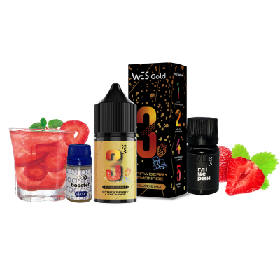 Набір для самозамішування WES Gold Strawberry Lemonade (Полуничний Лимонад, 50 мг, 30 мл)