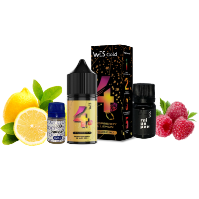 Набір для самозамішування WES Gold Raspbery&Lemon (Малина Лимон, 50 мг, 30 мл)