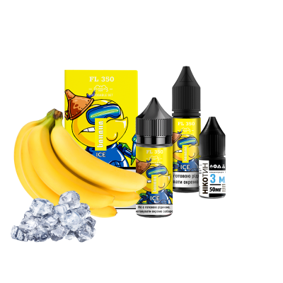 Набір для самозамішування Flavorlab FL350 Ice Banana (Банан Льод, 50 мг, 30 мл)