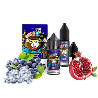Набір для самозамішування Flavorlab FL350 Ice Blueberry garnett (Чорниця гранат лід, 50 мг, 30 мл)