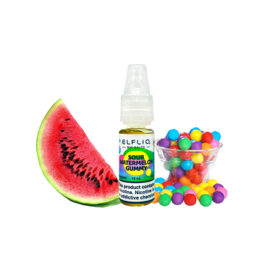 Рідина Elfliq Sour Watermelon Gummy (Кисла Кавунова Жуйка, 50 мг, 10 мл)