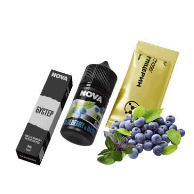 Набор для самозамеса Chaser Nova Blueberry&Basil Ultra (Черника Базилик, 50 мг, 30 мл)