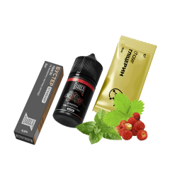 Набор для самозамеса Chaser Black Wild Strawberry Mint Ultra (Земляника Мята, 65 мг, 30 мл)