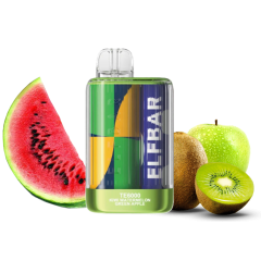 Elf Bar TE6000 Kiwi Watermelon Green Apple (Ківі Кавун Зелене Яблуко) Одноразовий POD