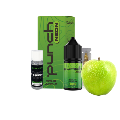 Набір для самозамішування Punch Neon Sour Apple (Кисле Яблуко, 65 мг, 30 мл)
