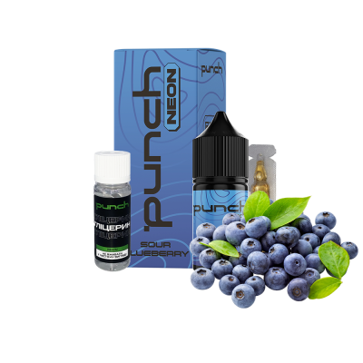 Набір для самозамішування Punch Neon Sour Blueberry (Кисла Чорниця, 65 мг, 30 мл)