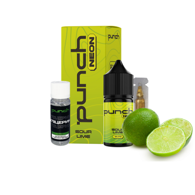 Набір для самозамішування Punch Neon Sour Lime (Кислий Лайм, 65 мг, 30 мл)