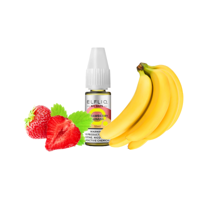 Жидкость Elfliq Strawberry Banana (Клубника Банан, 50 мг, 10 мл)