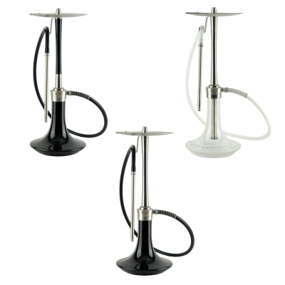 Кальян Oduman Cosmo Black Glass Silver/Black Body (Чёрный, полный комплект)