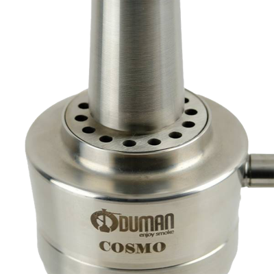 Кальян Oduman Cosmo Black Glass Silver/Black Body (Чёрный, полный комплект)