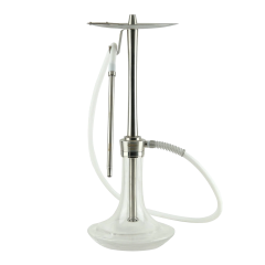 Кальян Oduman Cosmo Clear Glass Silver Body (Металік, повний комплект)