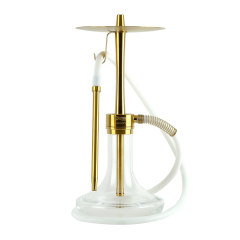 Кальян Oduman Infinity Clear Glass Gold Body (Золотий, повний комплект)