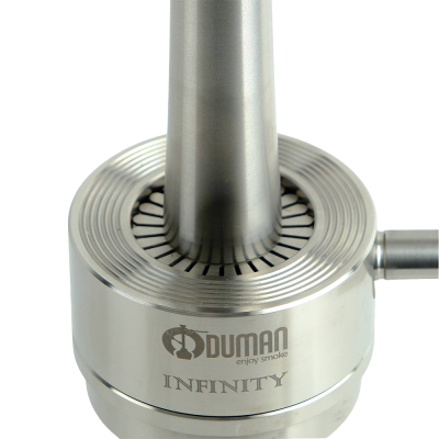 Кальян Oduman Infinity Clear Glass Silver Body (Металлик, полный комплект)