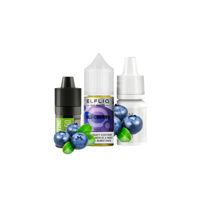 Набор для самозамеса Elfliq Blueberry (Черника, 50 мг, 30 мл)