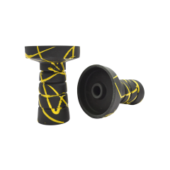 Глиняная чаша Gusto Bowls Harmony Black Glaze Yellow (жёлтая поливка)