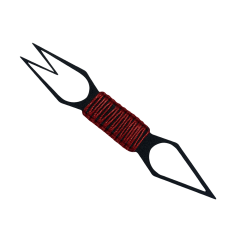Шило-вилка Tenarat Black Red (Чорний Червоний)