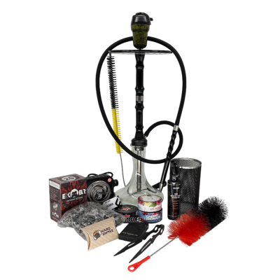Набір 2x2 Hookah V.1.1 Black - кальян, аксесуари, тютюн