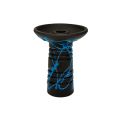 Глиняная чаша Gusto Bowls Alien Black Glaze Blue (синяя поливка)