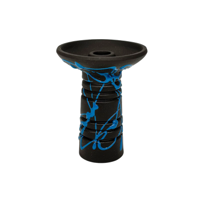 Глиняная чаша Gusto Bowls Alien Black Glaze Blue (синяя поливка)
