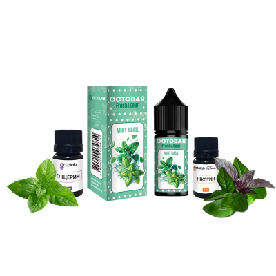 Набір для самозамішування Octobar Fresh & Sour Mint Basil (М'ята Базилік, 50 мг, 30 мл)