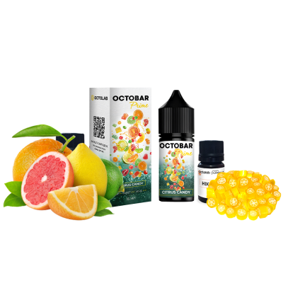 Набор для самозамеса Octobar Prime Citrus Candy (Цитрусовая Конфета, 50 мг, 30 мл)